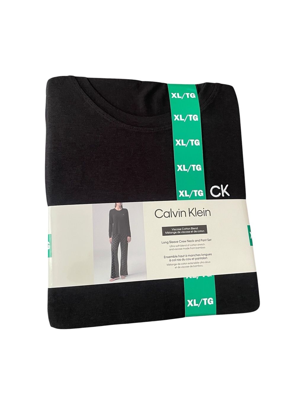 Calvin Klein Black Logo-Print Lounge Pajama Set